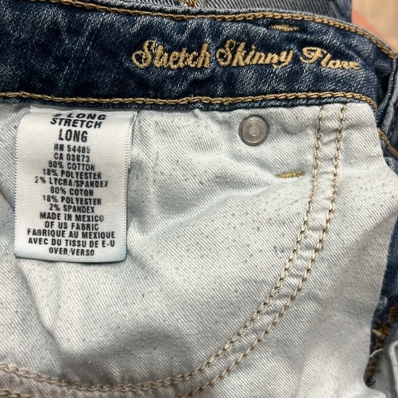 American Eagle Jean Short Skinny Stretch Cutoff Vintage Y2K Fray Cuff Distressed - Picture 11 of 12